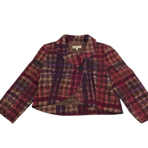 itw by Claudia Brown corduroy blazer size 10 - Picture 2 of 11